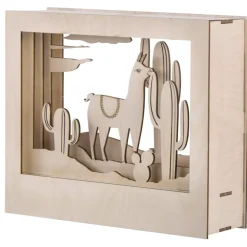 Kit 3D de madera Llama