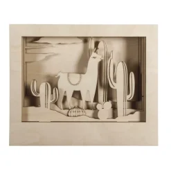 Kit 3D de madera Llama