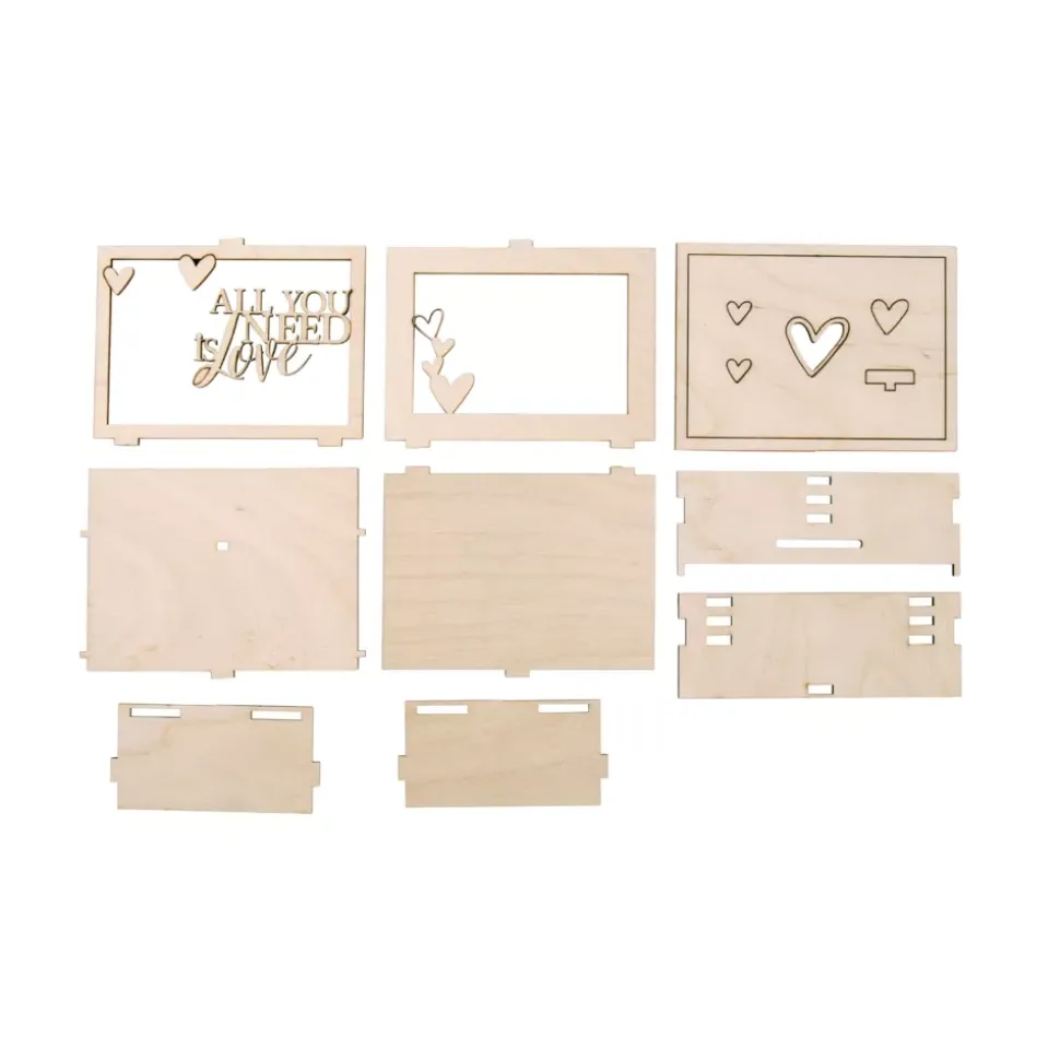 Kit 3D de madera Love
