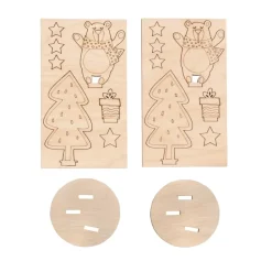 Kit 3D de Madera Oso Navideño Rayher