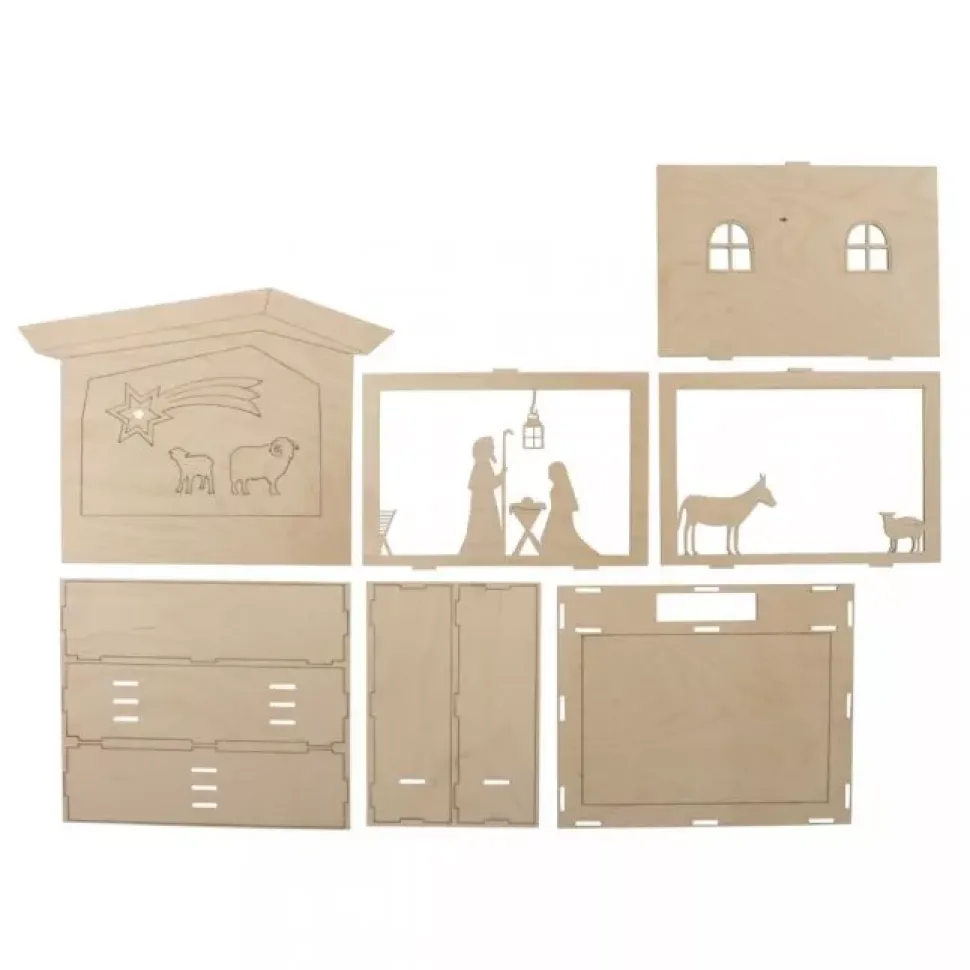 Kit 3D de Madera Pesebre Rayher