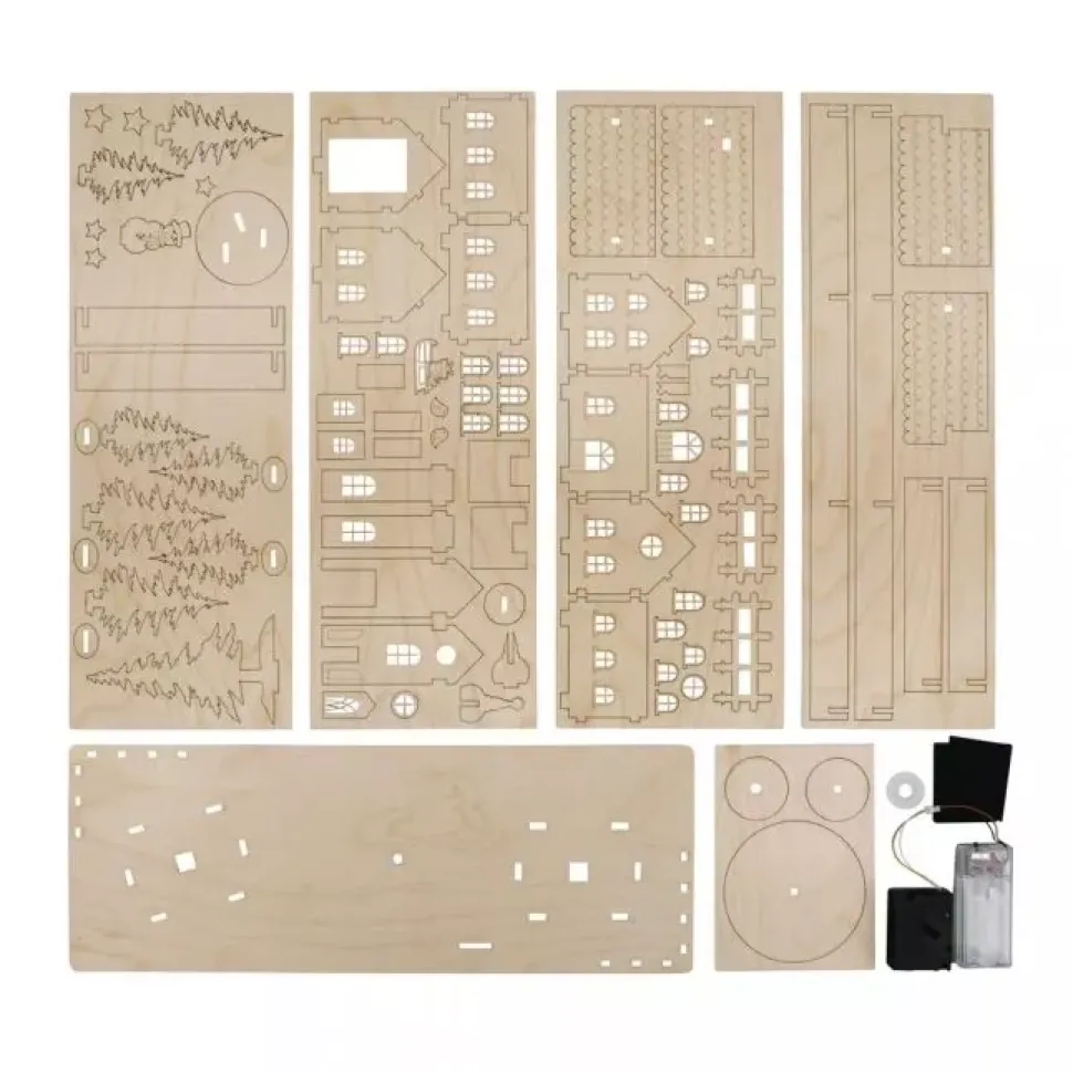 Kit 3D de Madera Pueblo Alpino Rayher