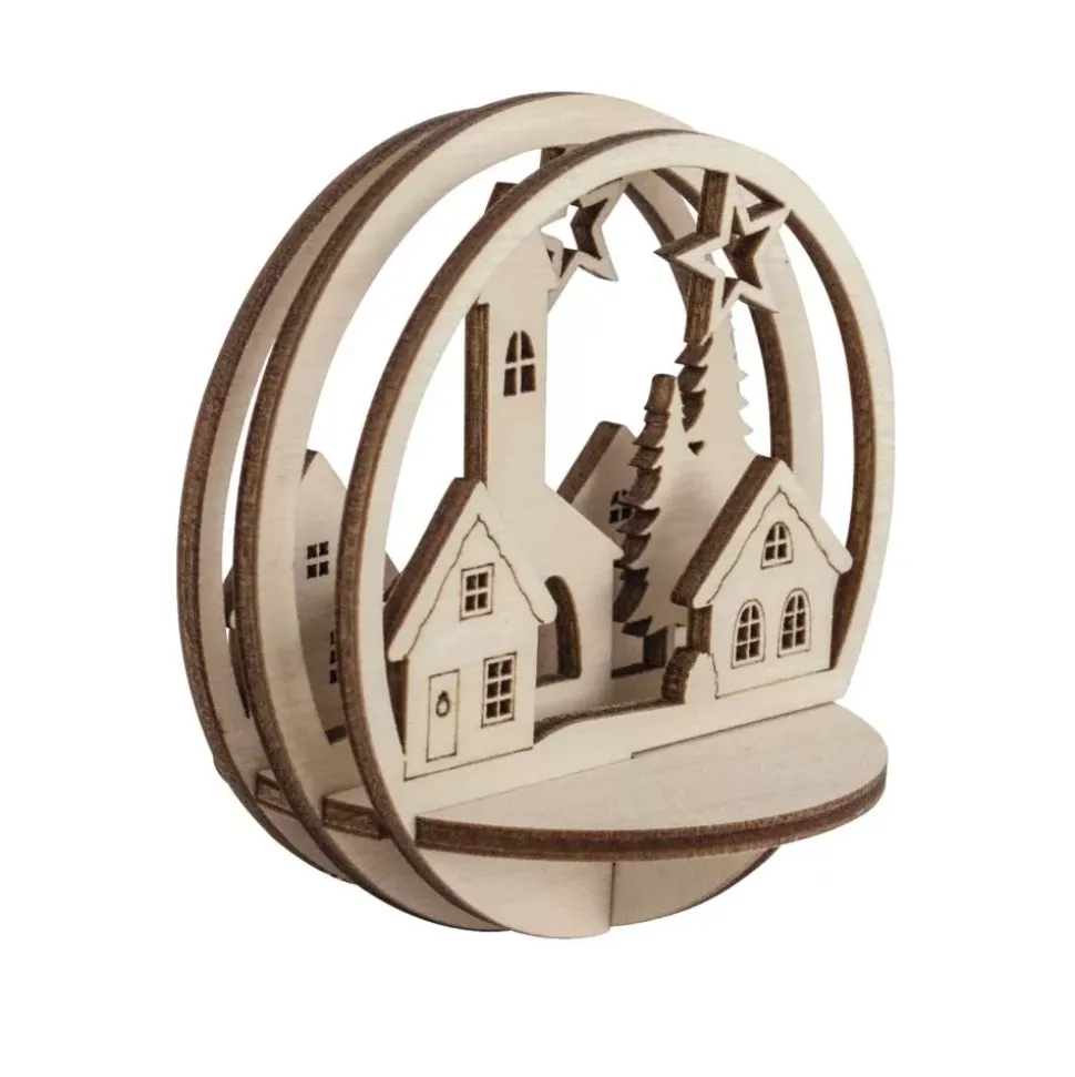 Kit 3D De Madera Pueblo de Invierno Rayher