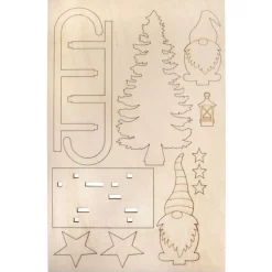 Kit 3D de Madera Trineo con Gnomos Rayher