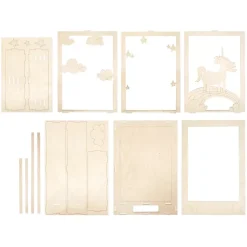 Kit 3D de madera Unicornio