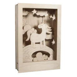 Kit 3D de madera Unicornio