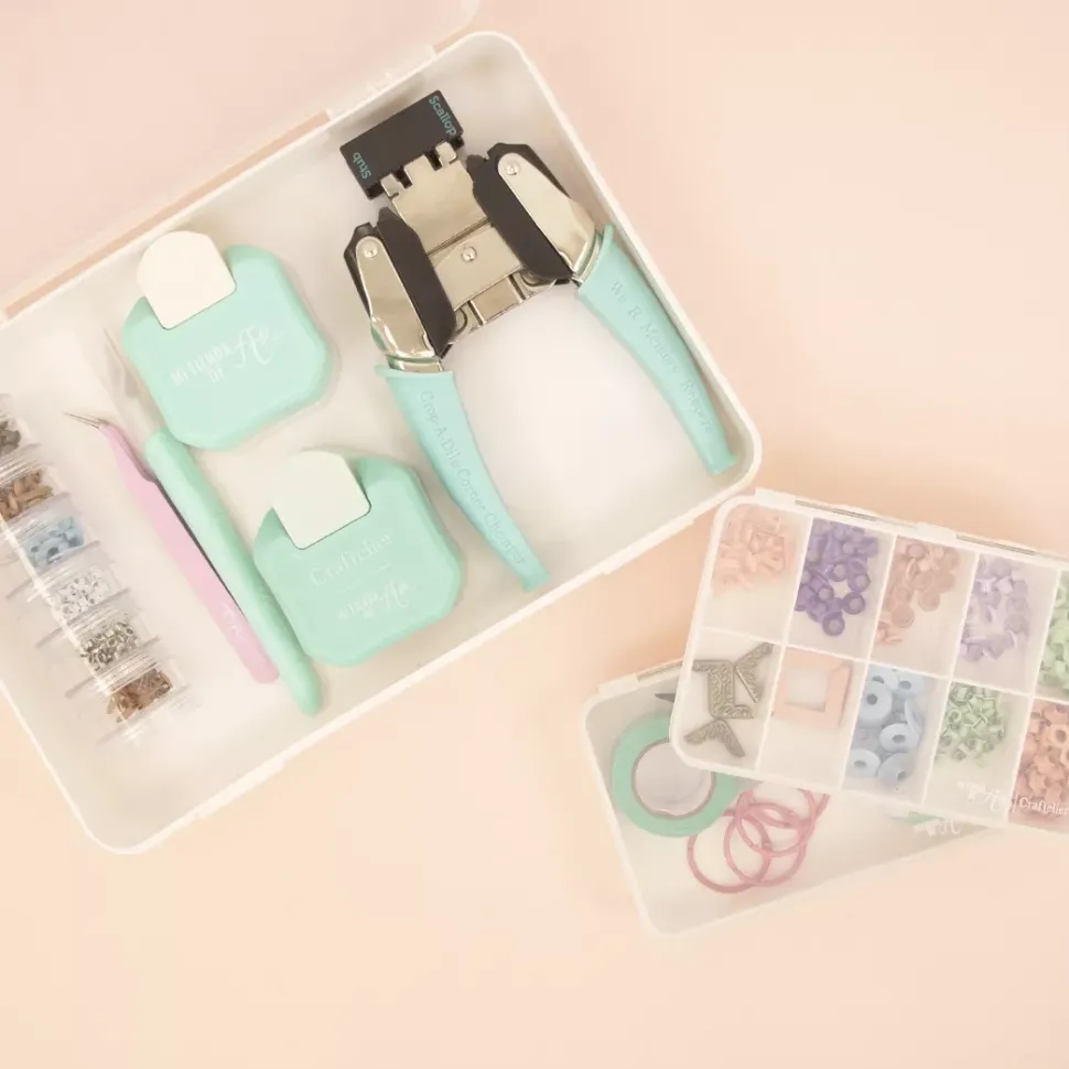 Kit de 3 Cajas de Organización Blancas Craftelier