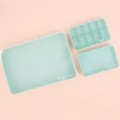 Kit de 3 Cajas de Organización Turquesas Craftelier