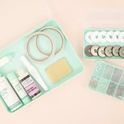 Kit de 3 Cajas de Organización Turquesas Craftelier