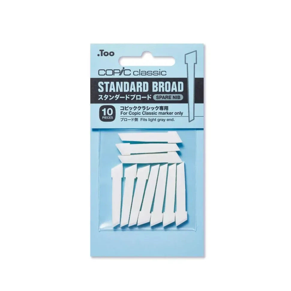 Kit de 10 puntas para rotulador Copic Standard Broad