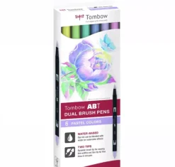 Kit de 6 rotuladores Dual Brush Colores Pastel Tombow nuevo