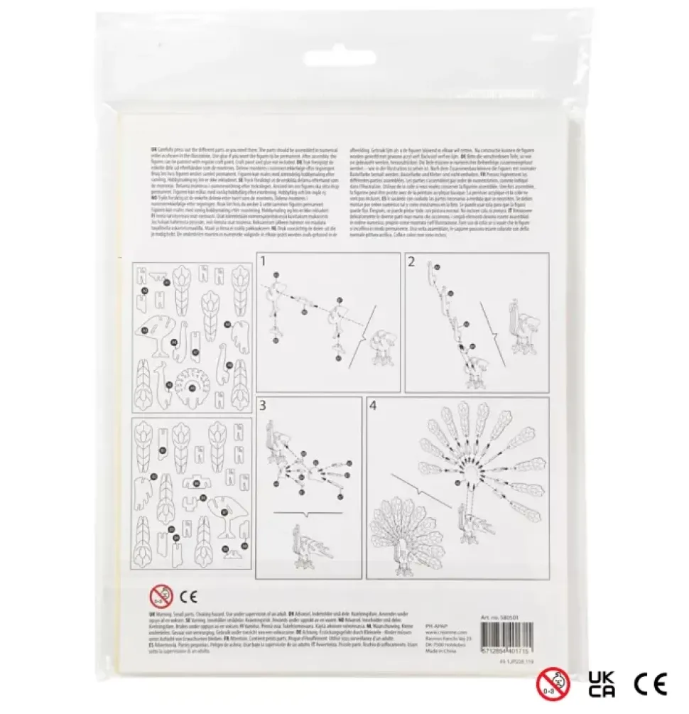 Kit de Construcción 3D Pavo Real Creativ Company