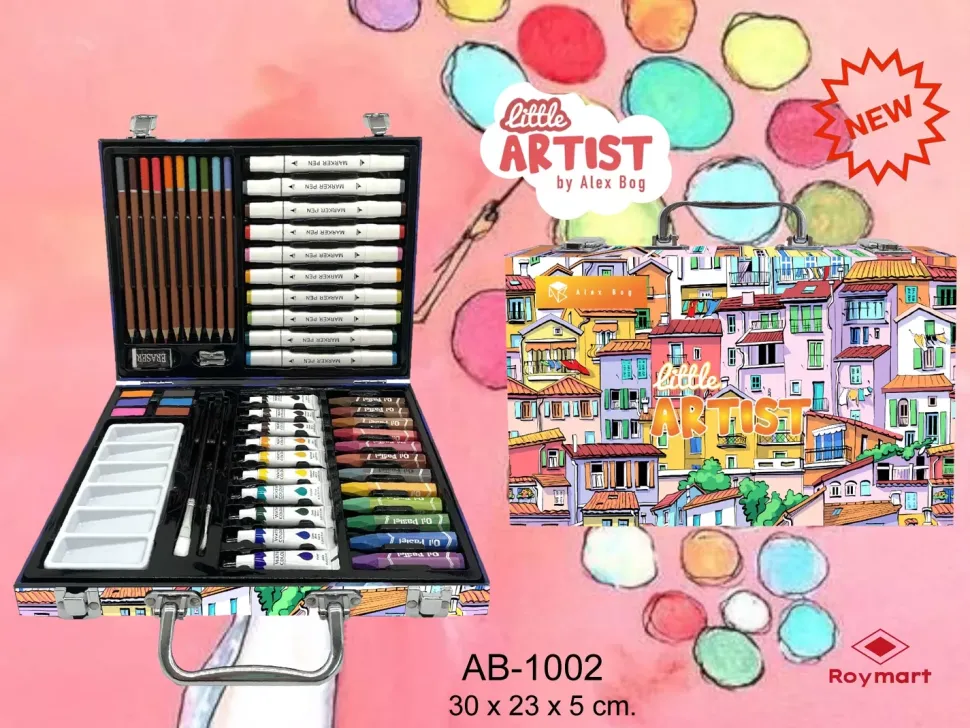 Kit de Dibujo 53 Piezas Gama Little Artist Houses Alex Bog