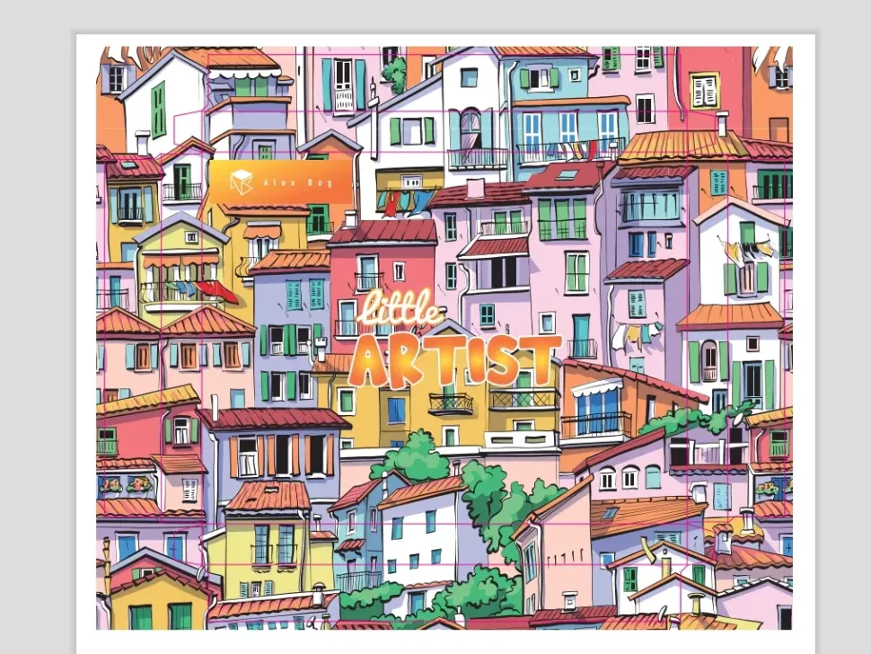 Kit de Dibujo 53 Piezas Gama Little Artist Houses Alex Bog
