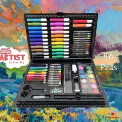 Kit de Dibujo 86 Piezas Gama Little Artist Plastic Box Alex Bog