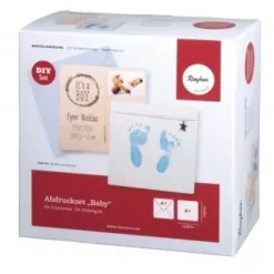 Kit de Impresión Huella Bebé Azul Rayher