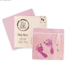 Kit de Impresión Huella Bebé Rosa Rayher