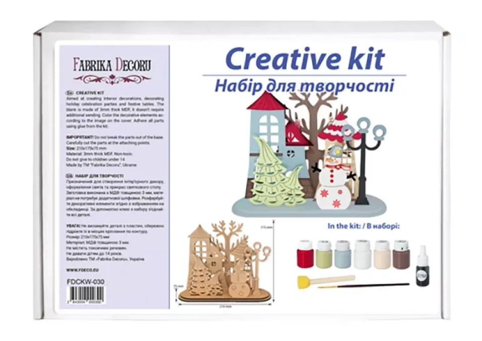 Kit de madera Ciudad de Invierno Fabrika Decoru