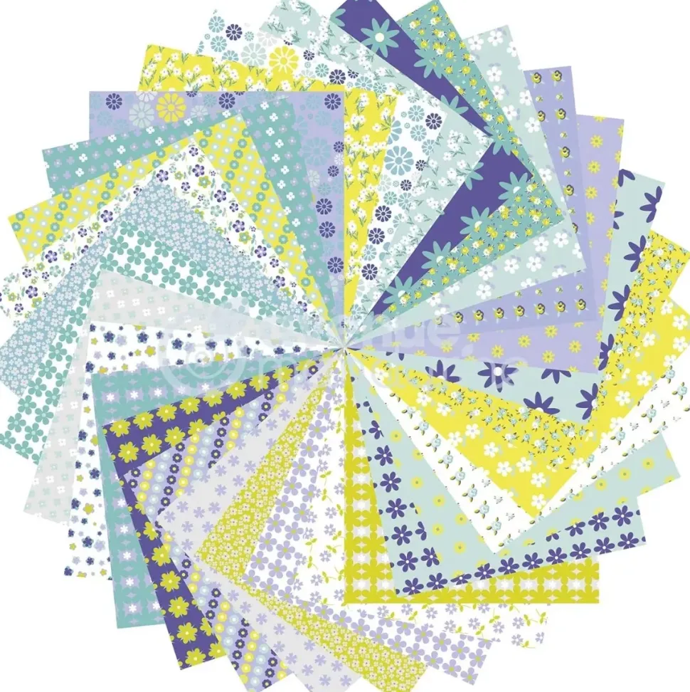 Kit de Papel para Origami Flower Avenue Mandarine