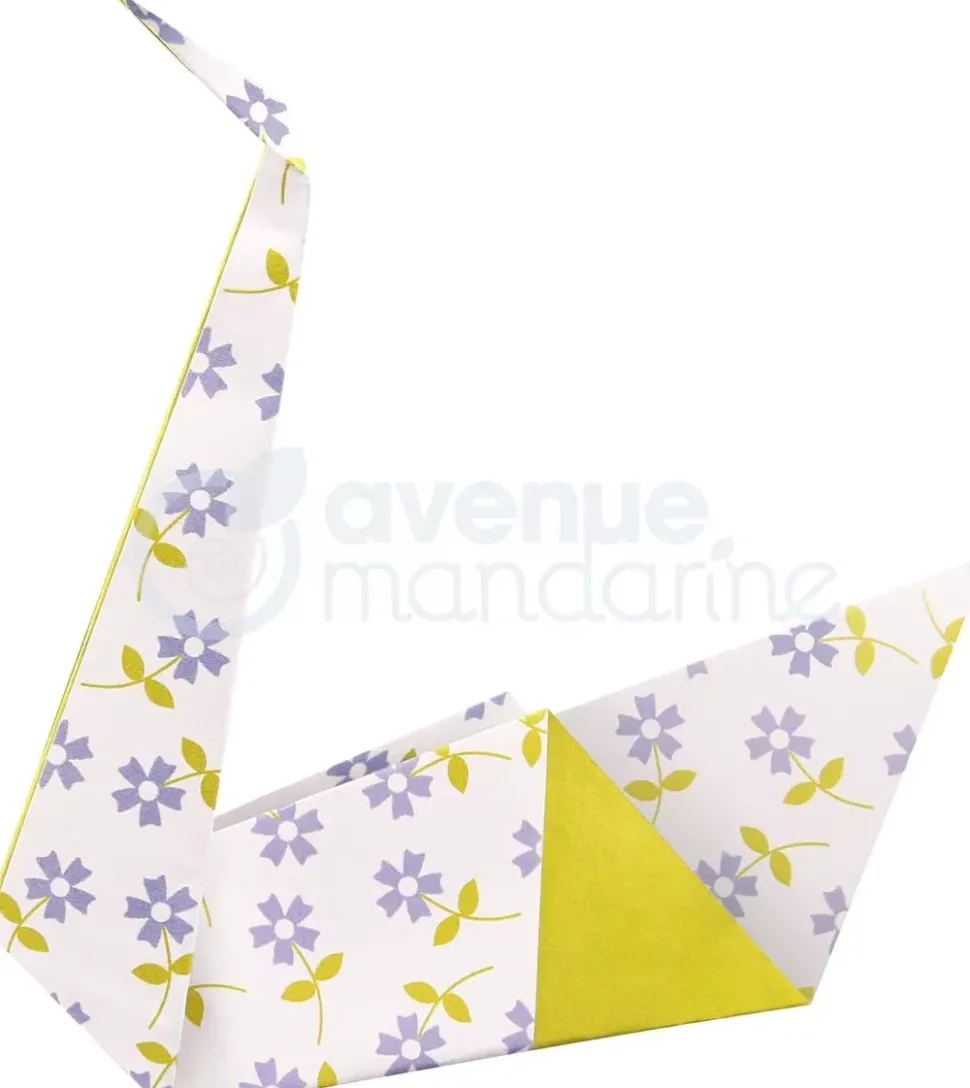 Kit de Papel para Origami Flower Avenue Mandarine