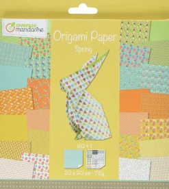 Kit de Papel para Origami Spring Avenue Mandarine