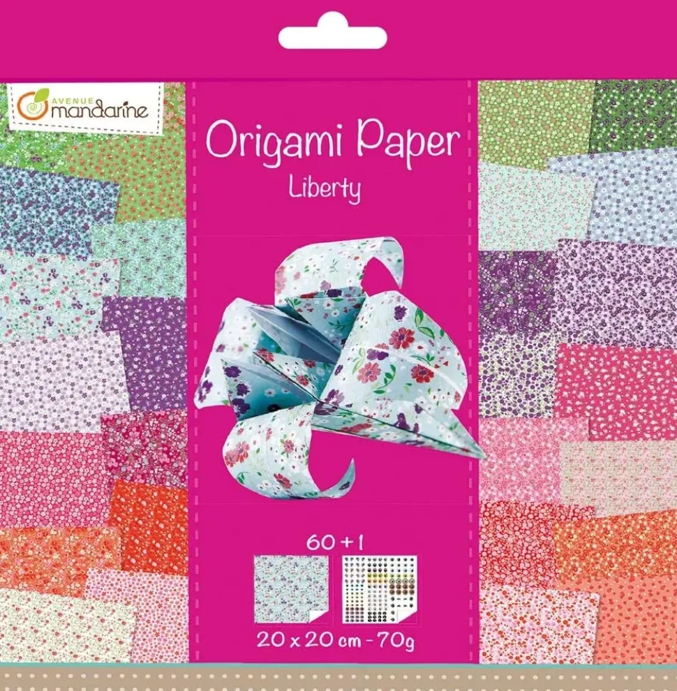 Kit de Papel para Origami Liberty Avenue Mandarine