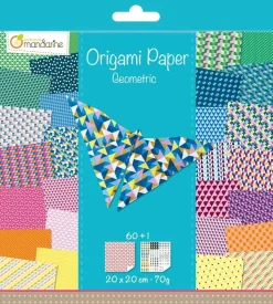 Kit de Papel para Origami Geometric Avenue Mandarine