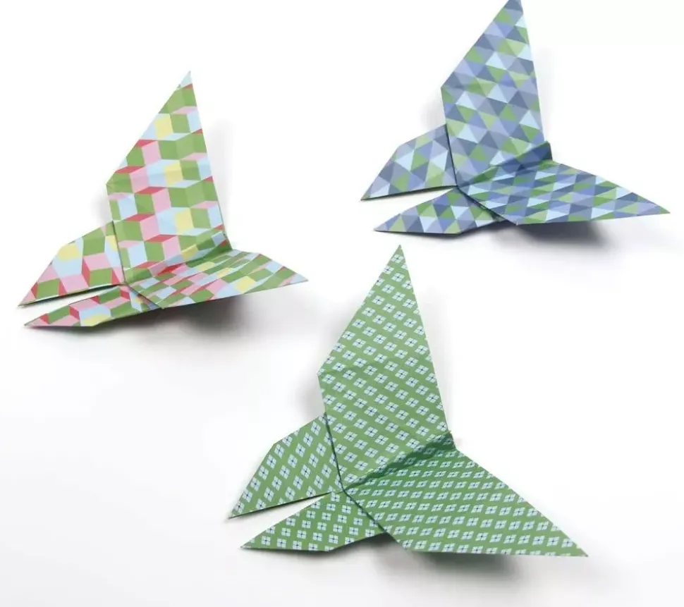 Kit de Papel para Origami Geometric Avenue Mandarine