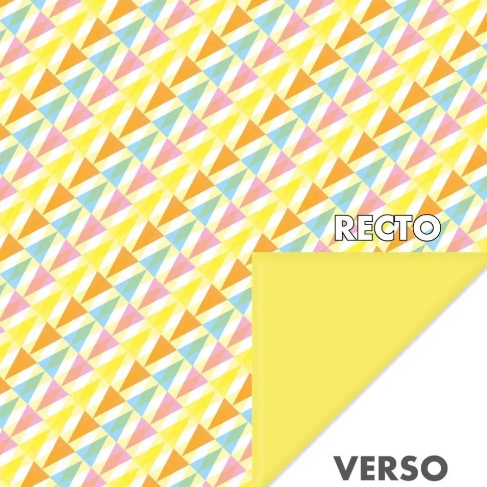 Kit de Papel para Origami Geometric Avenue Mandarine