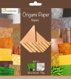 Kit de Papel para Origami Nature Avenue Mandarine