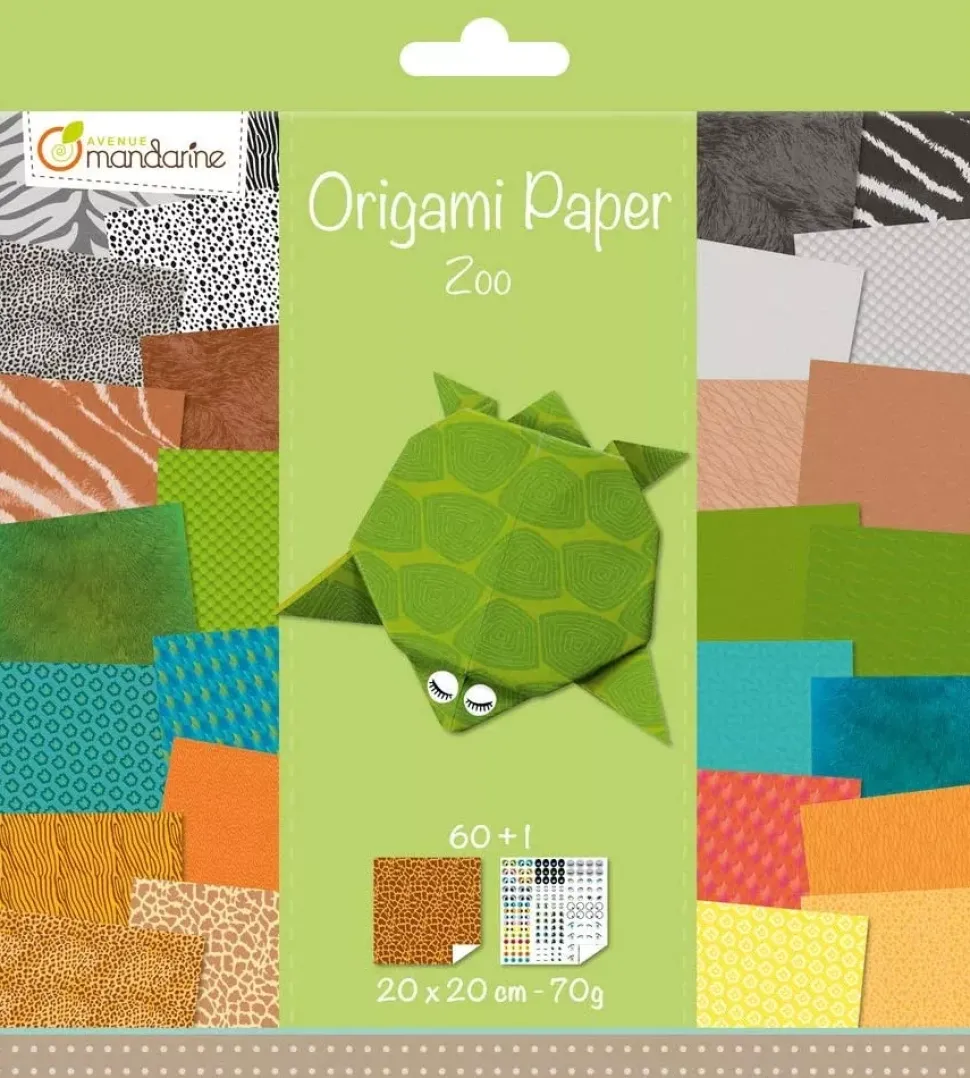 Kit de Papel para Origami Zoo Avenue Mandarine