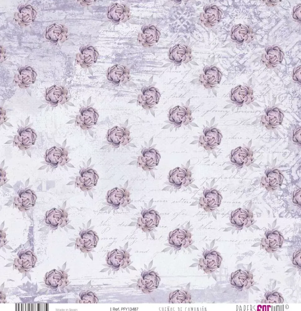 Kit de Papeles Vellum Niñas Sueños de Comunión PapersForYou 30x31cm