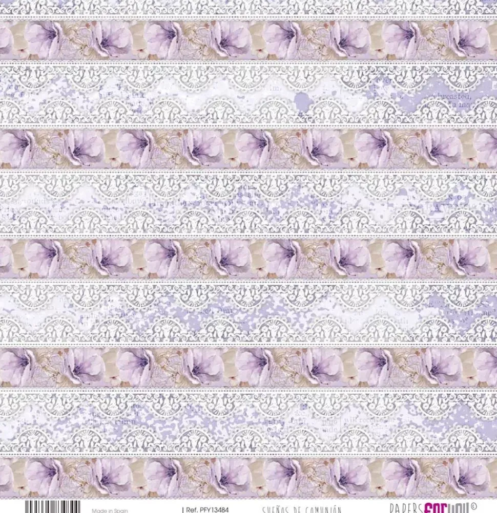 Kit de Papeles Vellum Niñas Sueños de Comunión PapersForYou 30x31cm