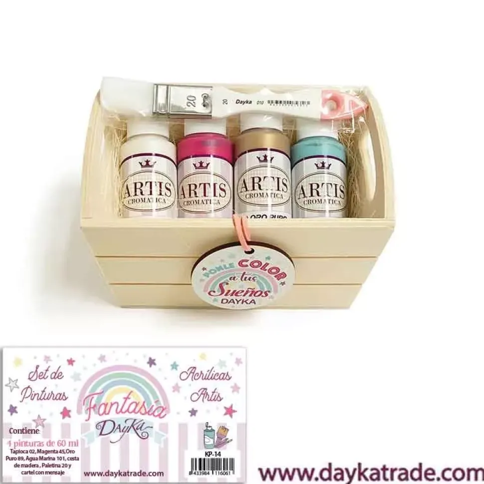 Kit de Pinturas Acrílicas Fantasía Artis Dayka