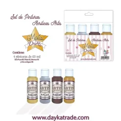 Kit de Pinturas Acrílicas Metal Artis Dayka