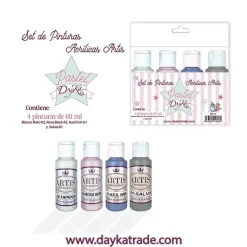 Kit de Pinturas Acrílicas Pastel Artis Dayka