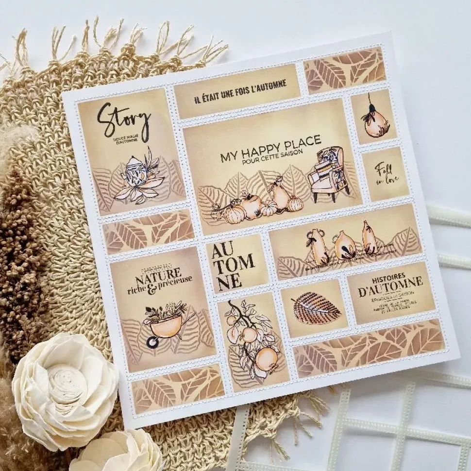 Kit de Plantillas Patrones My Storyboard Florilèges Design 30x30cm