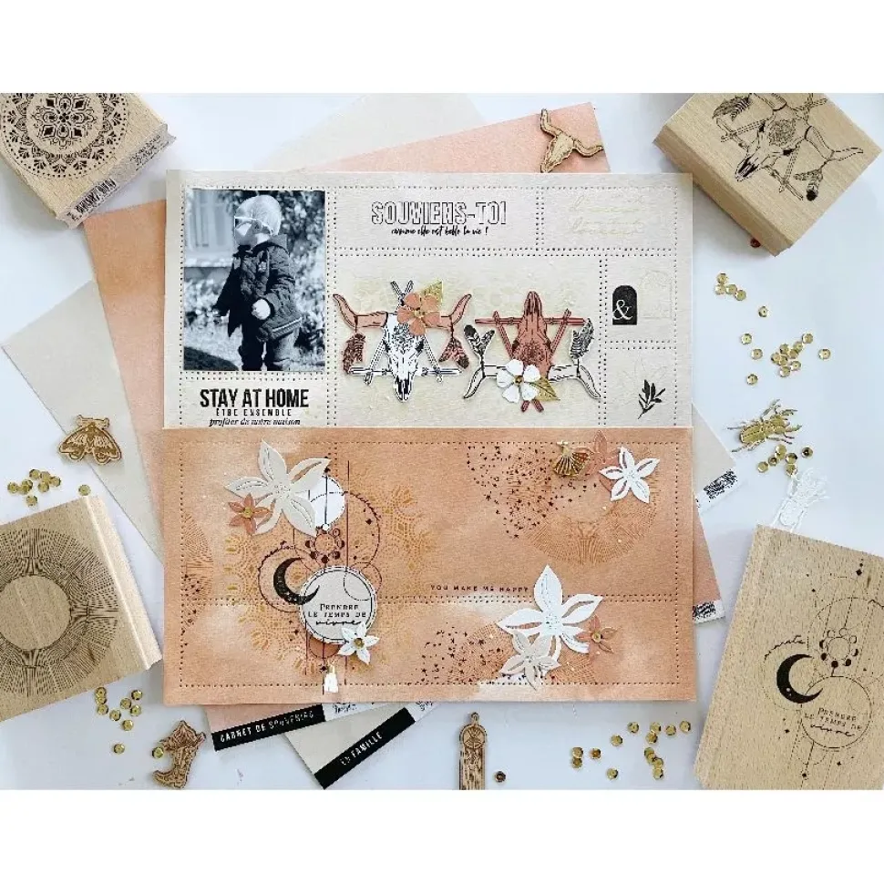 Kit de Plantillas Patrones My Storyboard Florilèges Design 30x30cm