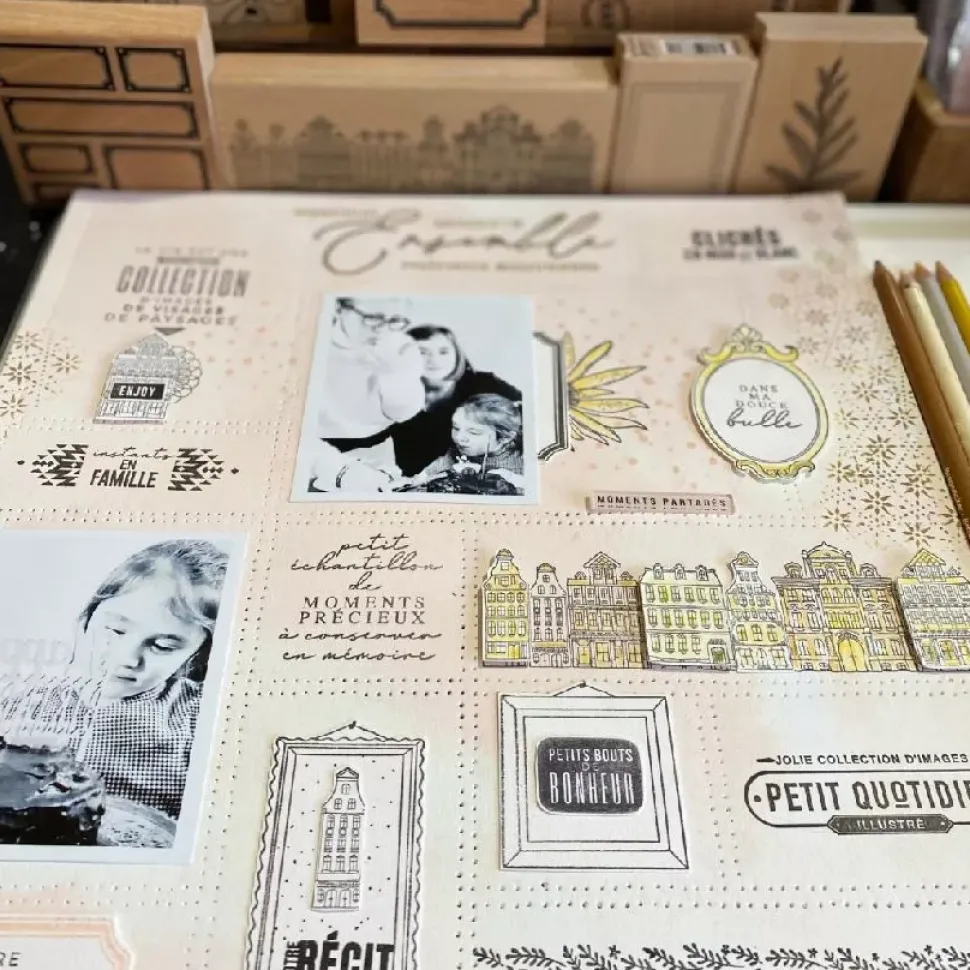 Kit de Plantillas Patrones My Storyboard Florilèges Design 30x30cm