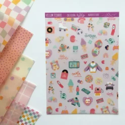 Kit de vellums Retro Iriri Estudio 15x20cm