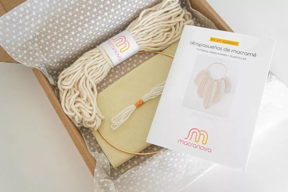 Kit DIY Atrapasueños Boho de Macramé Macranova