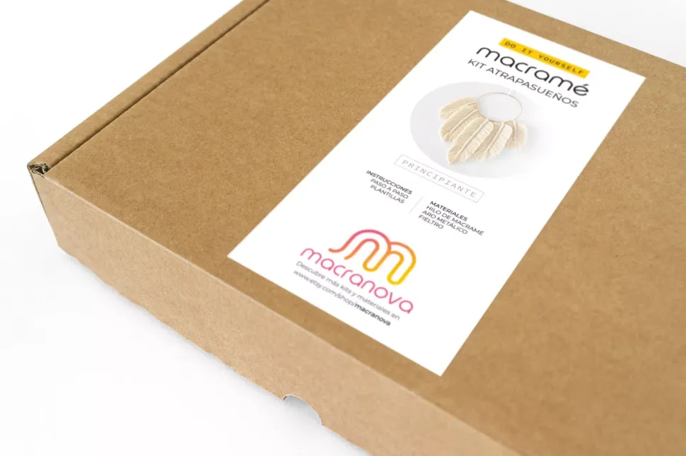 Kit DIY Atrapasueños Boho de Macramé Macranova