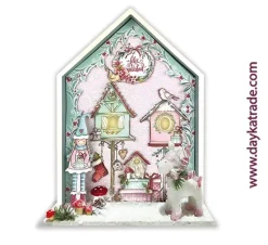 Kit DIY Casa de madera con luces Led Dayka