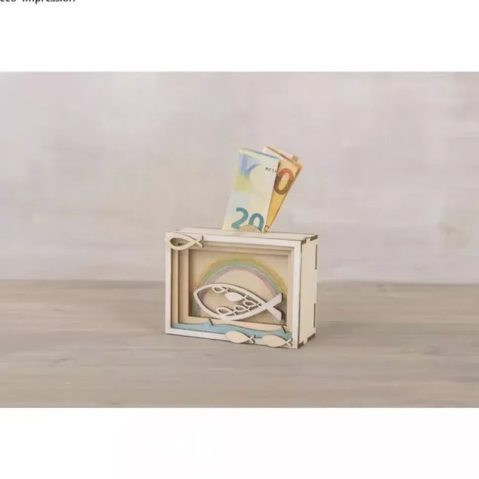 Kit Hucha de Madera 3D Peces Rayher