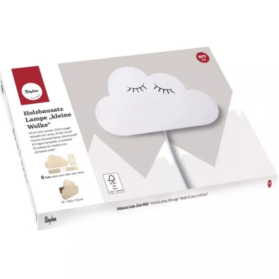 Kit Lámpara de Madera Nube Pequeña Rayher