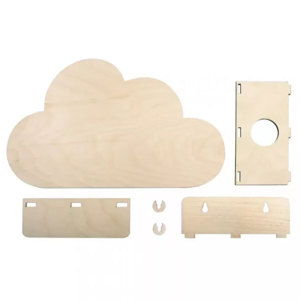 Kit Lámpara de Madera Nube Pequeña Rayher