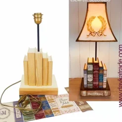Kit Lámpara Libros con Cajón + Tela Prediseñada Dayka