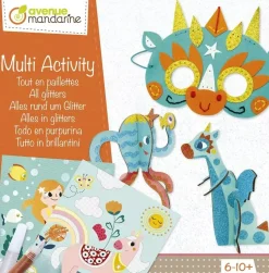 Kit Multi Actividad Todo en Purpurina Avenue Mandarine Décopatch