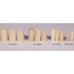 Kit Palos redondos de Madera Rayher