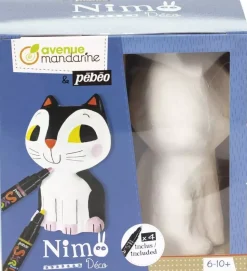 Kit Papel Maché Victor the Cat + 4 Rotuladores Avenue Mandarine